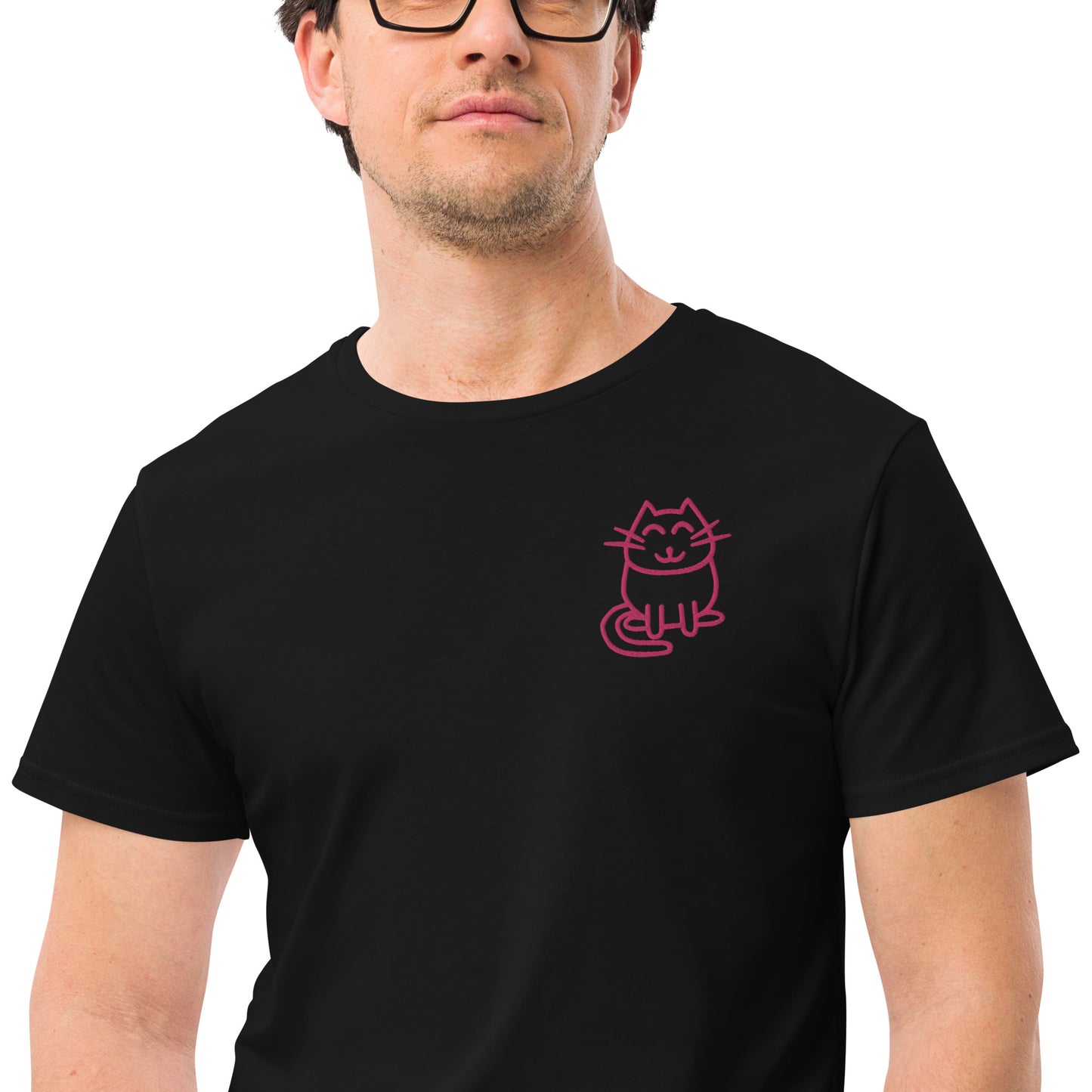 Men's premium cotton t-shirt(Embroidered)