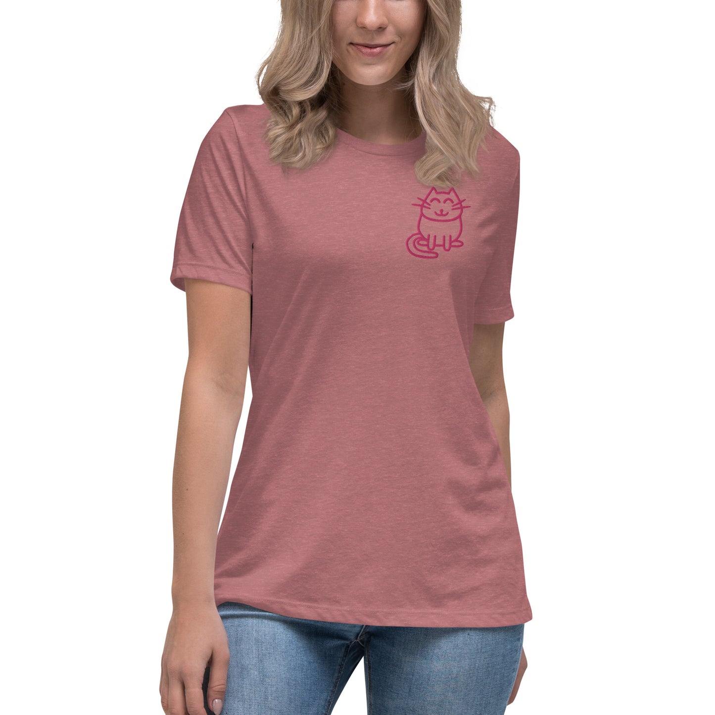 Women's Relaxed T-Shirt(Embroidered)