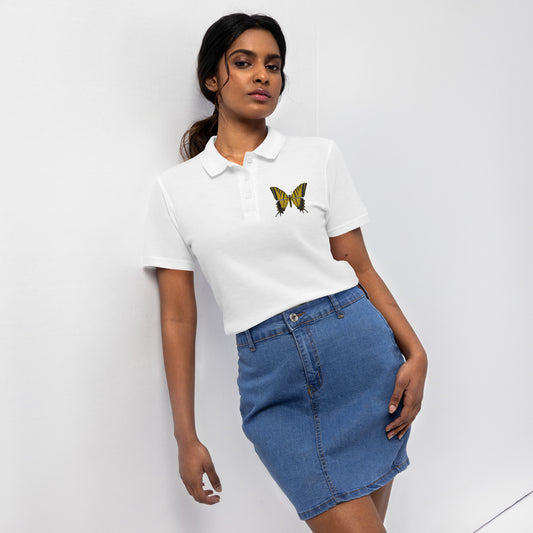 Women’s pique polo shirt Embroiderd